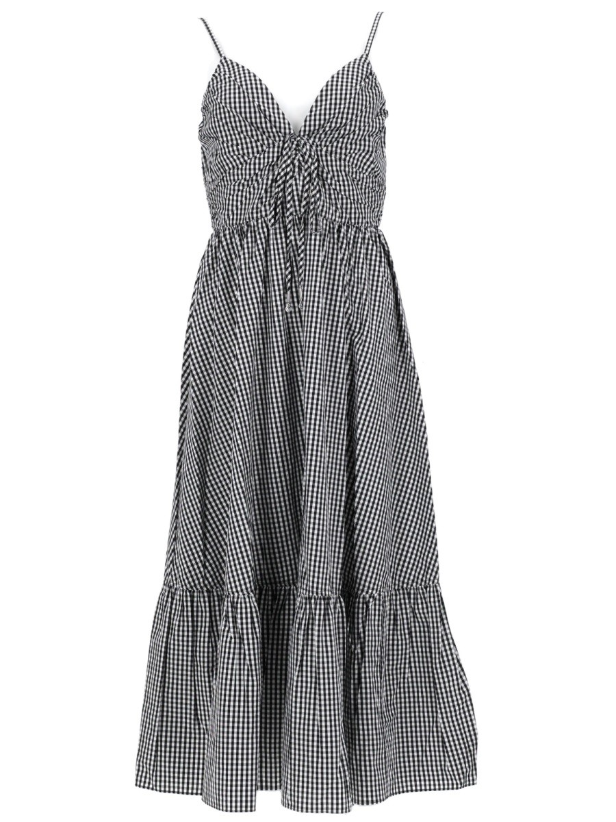 MICHAEL BY MICHAEL KORS ABITO LONGUETTE IN COTONE A QUADRETTI