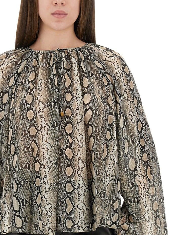 MICHAEL BY MICHAEL KORS ANIMAL PRINT BLOUSE