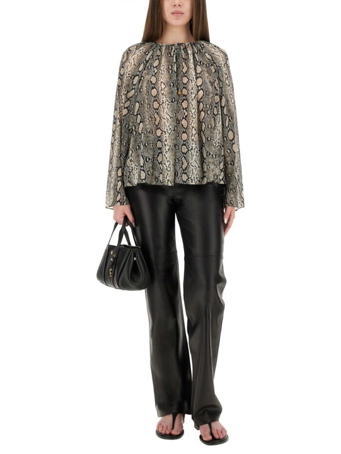 MICHAEL BY MICHAEL KORS ANIMAL PRINT BLOUSE