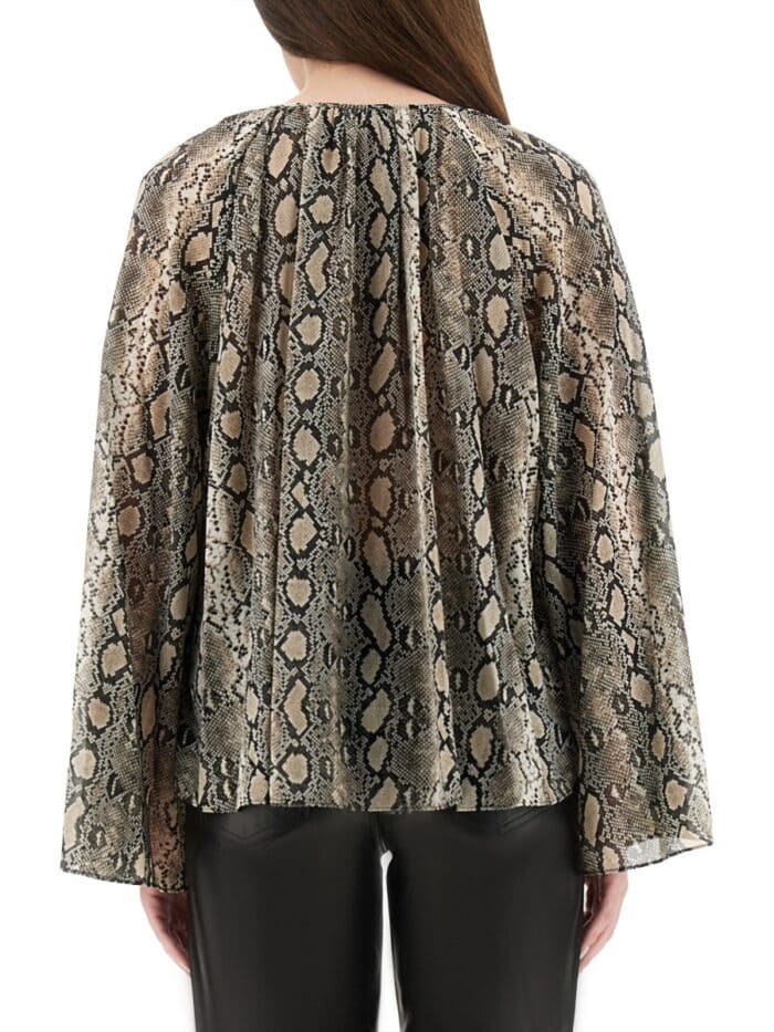 MICHAEL BY MICHAEL KORS ANIMAL PRINT BLOUSE