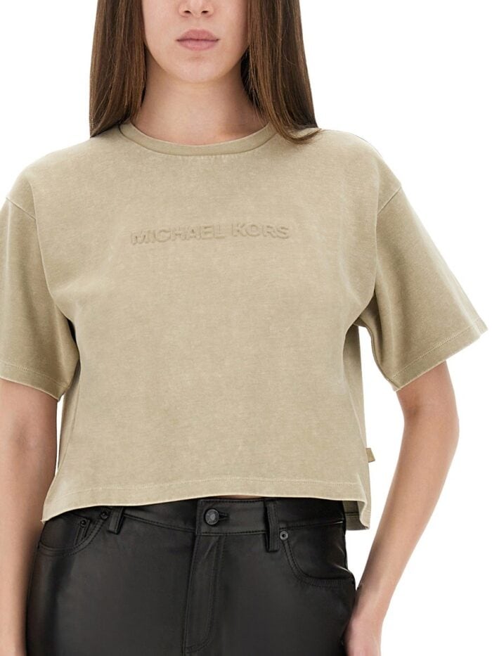 MICHAEL BY MICHAEL KORS EMBOSSED LOGO T-SHIRT
