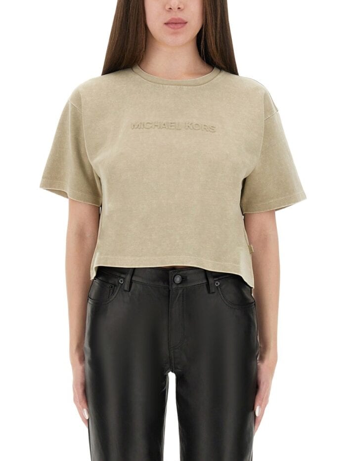 MICHAEL BY MICHAEL KORS EMBOSSED LOGO T-SHIRT