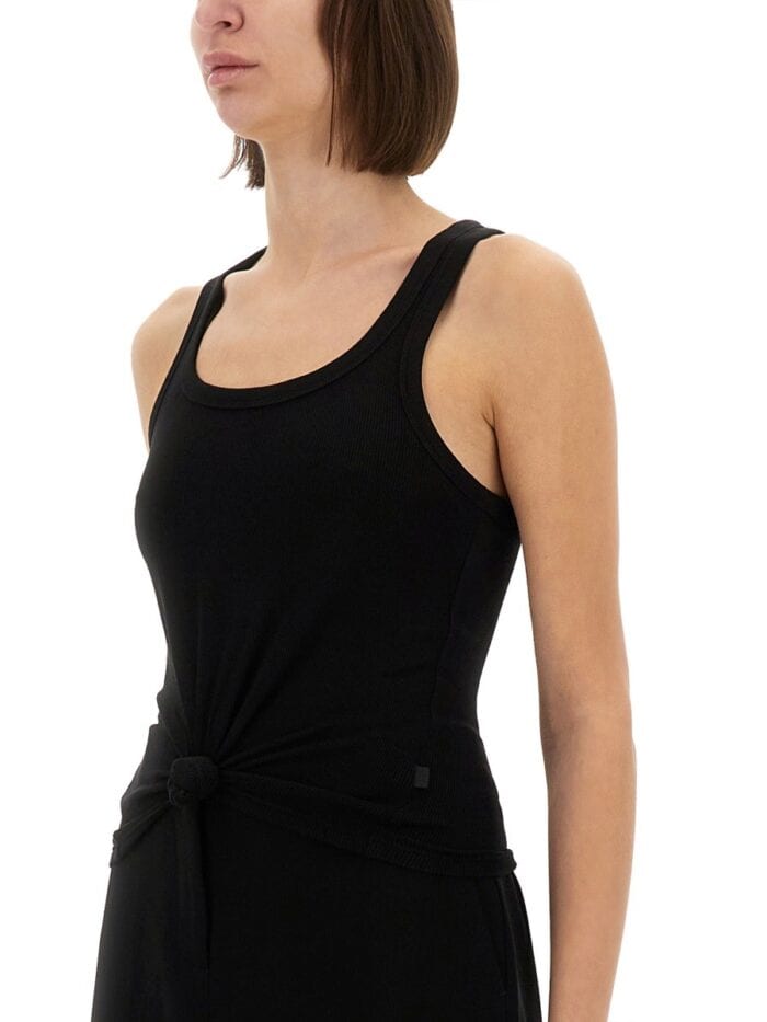 MICHAEL BY MICHAEL KORS KNIT TANK TOP WITH FRONT LACING