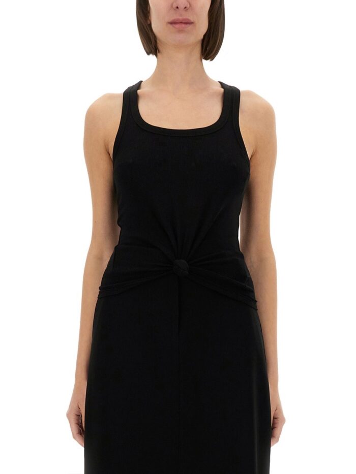 MICHAEL BY MICHAEL KORS KNIT TANK TOP WITH FRONT LACING