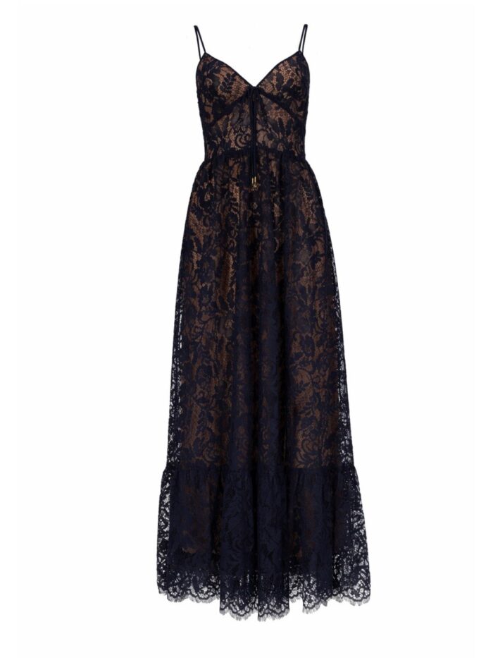 MICHAEL BY MICHAEL KORS LONG LACE DRESS
