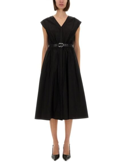 MICHAEL BY MICHAEL KORS MIDI DRESS WITH BELT