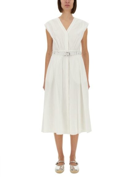 MICHAEL BY MICHAEL KORS MIDI DRESS WITH BELT