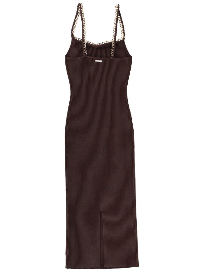 MICHAEL BY MICHAEL KORS MIDI DRESS WITH CHAIN