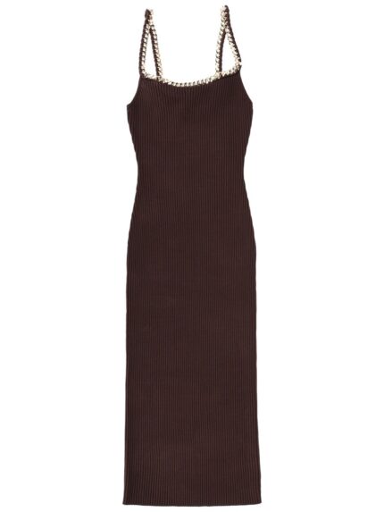 MICHAEL BY MICHAEL KORS MIDI DRESS WITH CHAIN