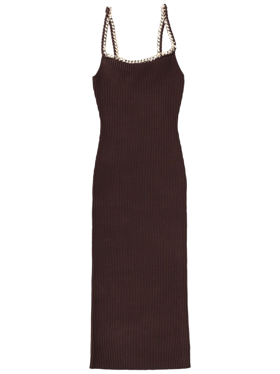 MICHAEL BY MICHAEL KORS MIDI DRESS WITH CHAIN