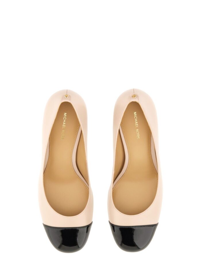 MICHAEL BY MICHAEL KORS "PEARL FLEX" LEATHER PUMPS