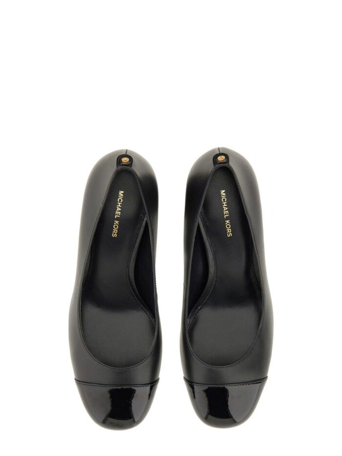 MICHAEL BY MICHAEL KORS "PEARL FLEX" LEATHER PUMPS