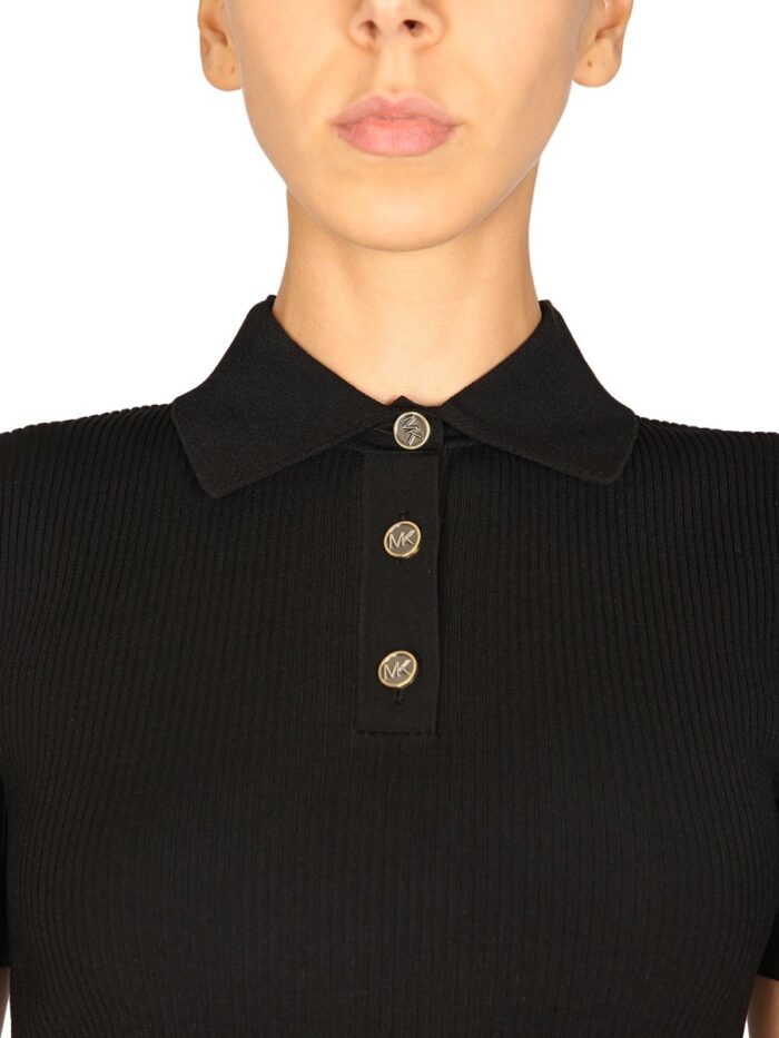 MICHAEL BY MICHAEL KORS POLO SHIRT WITH LOGO BUTTONS