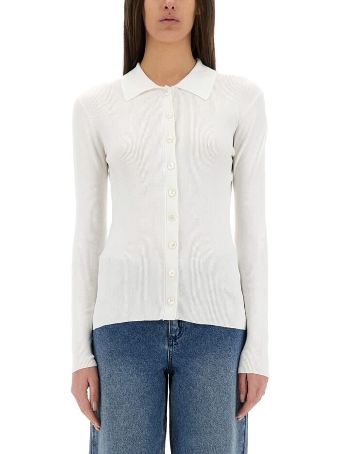 MICHAEL BY MICHAEL KORS RIBBED CARDIGAN