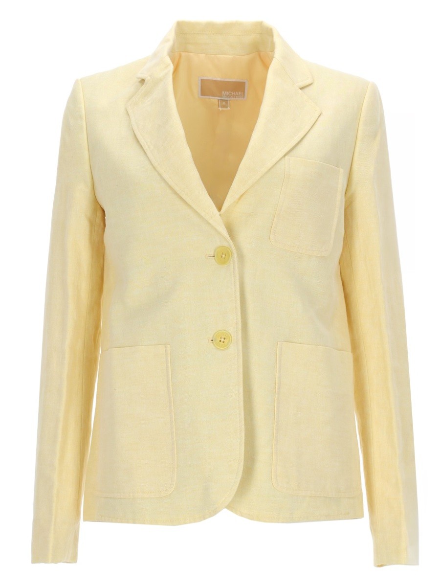 MICHAEL BY MICHAEL KORS SINGLE-BREASTED LINEN BLAZER