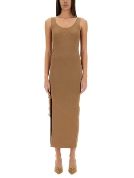 MICHAEL BY MICHAEL KORS STRETCH WOOL BLEND CAMISOLE DRESS