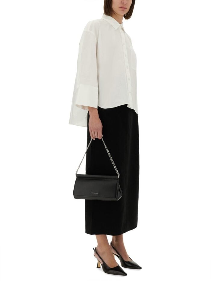 MICHAEL BY MICHAEL KORS TEXTURED CREPE MAXI SKIRT