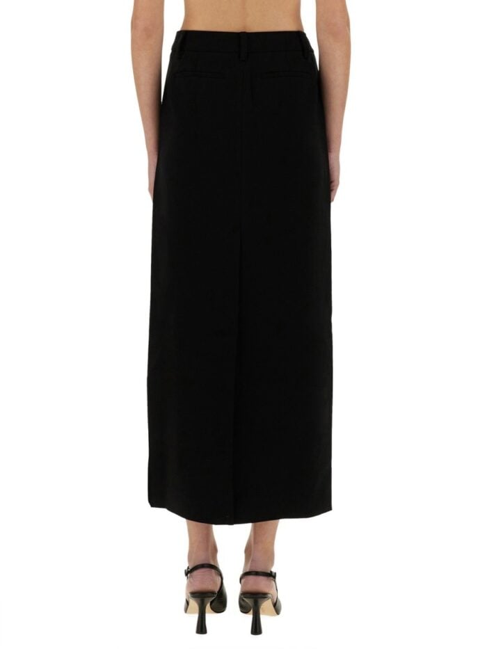 MICHAEL BY MICHAEL KORS TEXTURED CREPE MAXI SKIRT