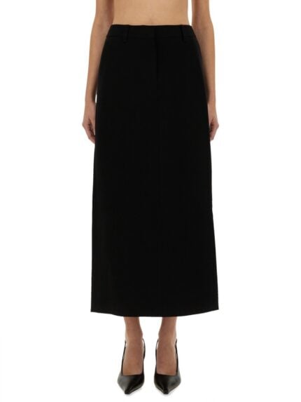 MICHAEL BY MICHAEL KORS TEXTURED CREPE MAXI SKIRT