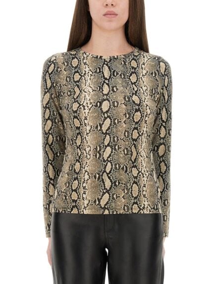 MICHAEL BY MICHAEL KORS TOP ANIMALIER