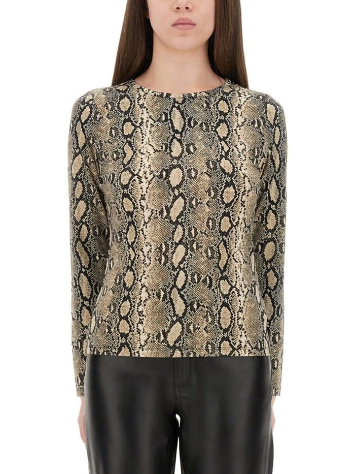 MICHAEL BY MICHAEL KORS TOP ANIMALIER