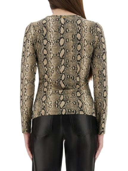 MICHAEL BY MICHAEL KORS TOP ANIMALIER