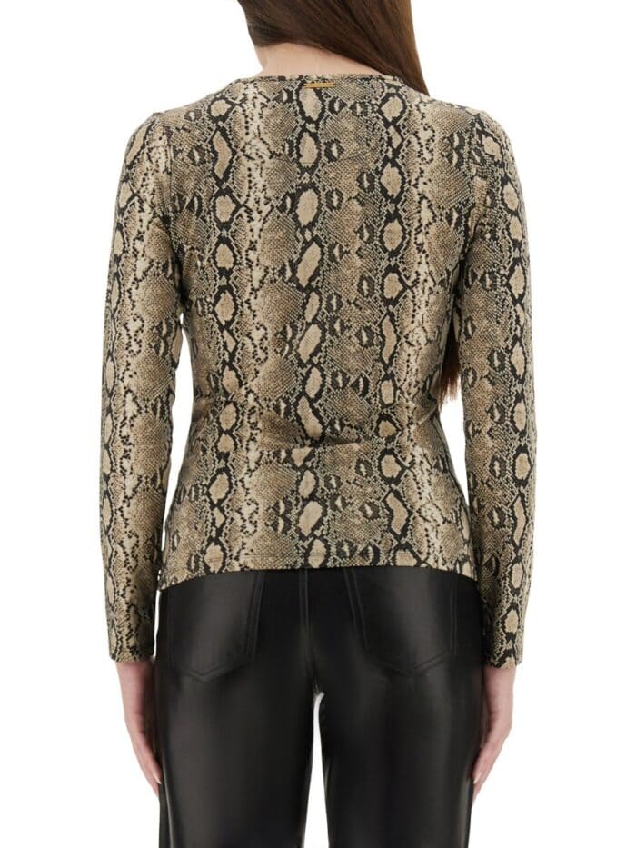 MICHAEL BY MICHAEL KORS TOP ANIMALIER