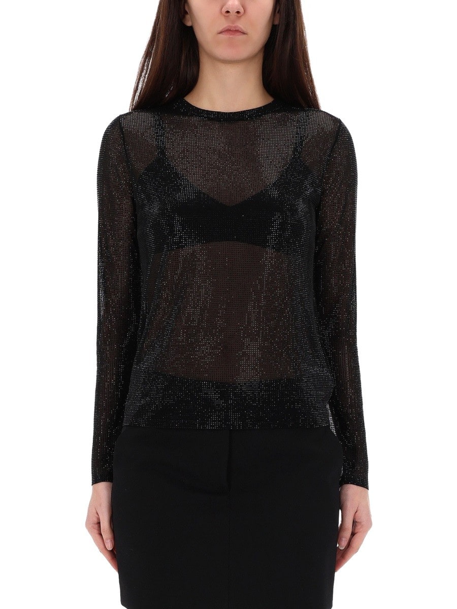 MICHAEL BY MICHAEL KORS TOP WITH RHINESTONES