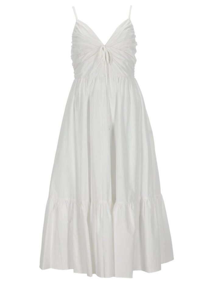 MICHAEL BY MICHAEL KORS V-NECK MIDI DRESS