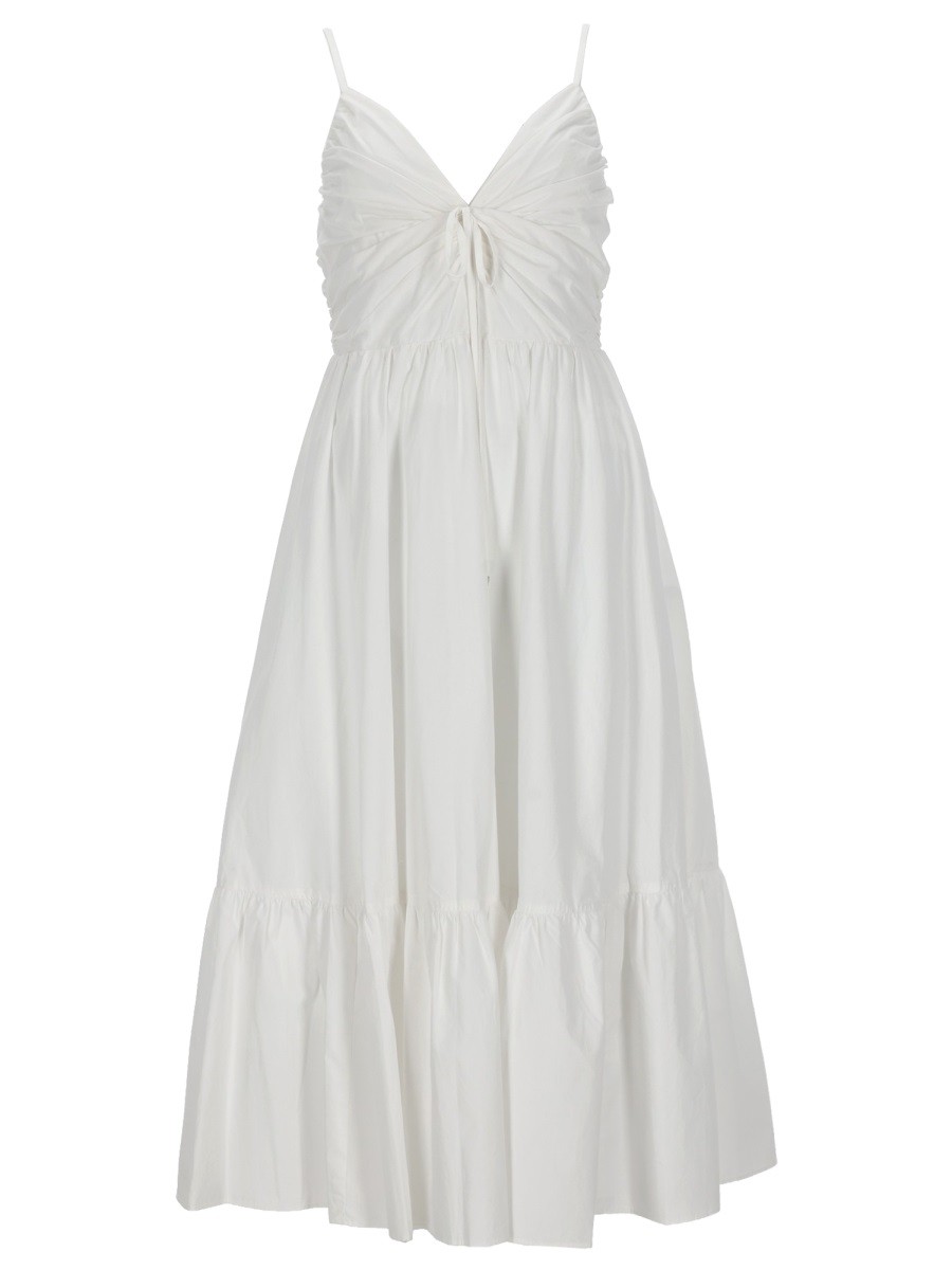 MICHAEL BY MICHAEL KORS V-NECK MIDI DRESS