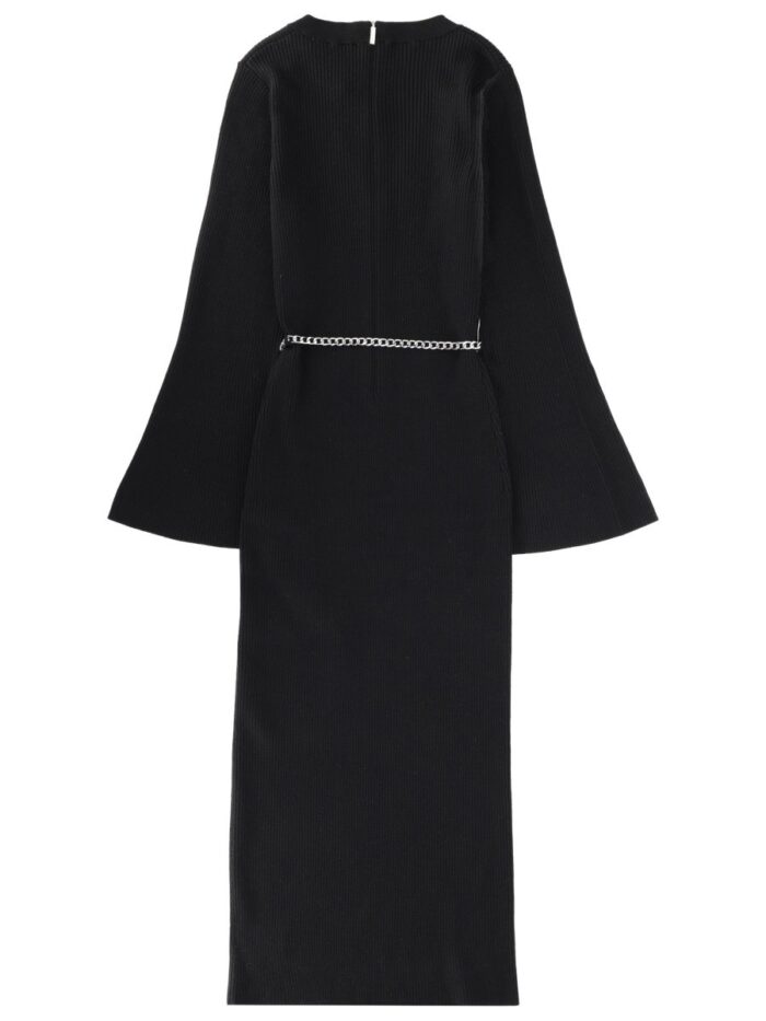 MICHAEL BY MICHAEL KORS WOOL MIDI DRESS