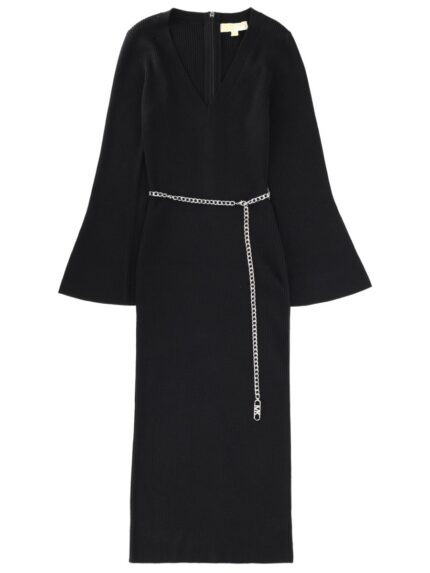 MICHAEL BY MICHAEL KORS WOOL MIDI DRESS