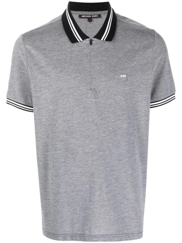 MICHAEL KORS Birdseye Zip Polo