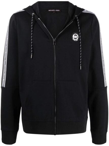 MICHAEL KORS Cotton Blend Zip-up Hoodie