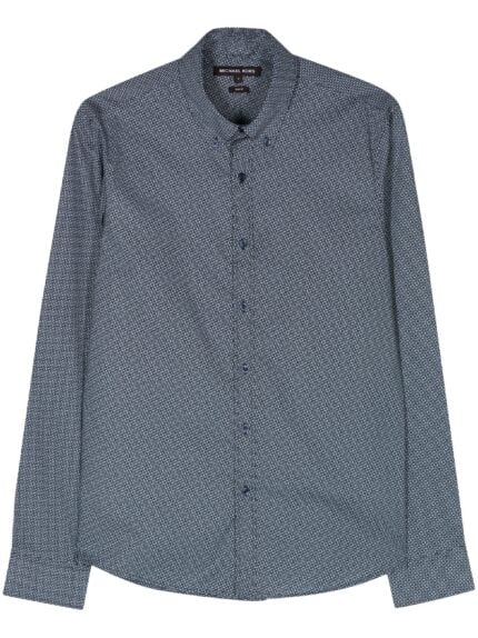 MICHAEL KORS Ls Sharktooth Geo Shirt