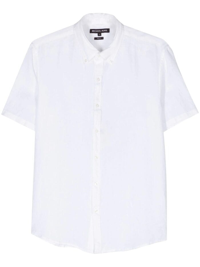 MICHAEL KORS Short Sleeve Linen Shirt