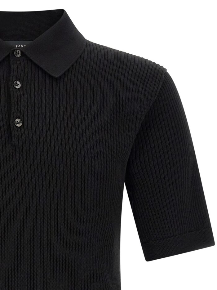Dolce & Gabbana Micro-ribbed Polo Shirt