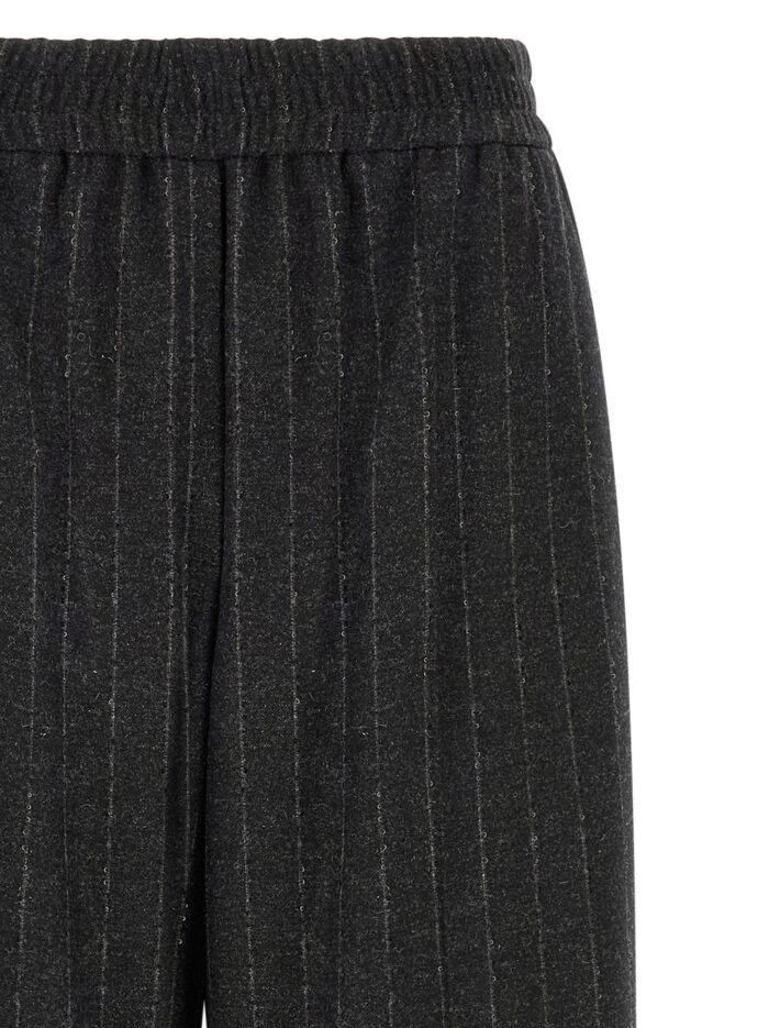 Brunello Cucinelli Micro Sequin Pinstripe Pants