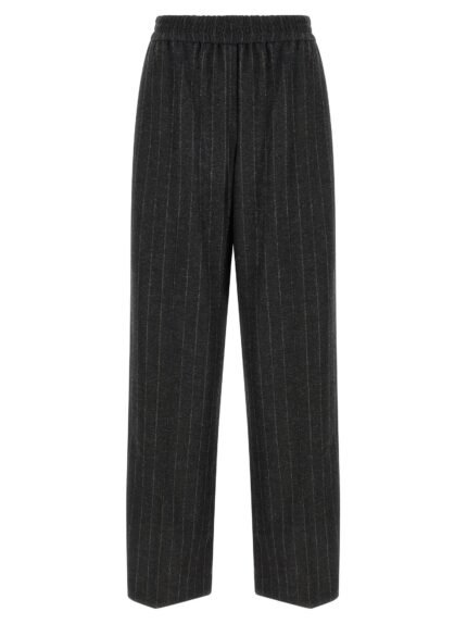 Brunello Cucinelli Micro Sequin Pinstripe Pants