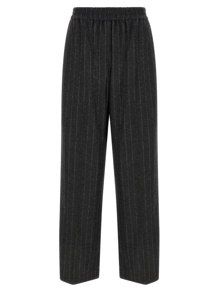 brunello cucinelli micro sequin pinstripe pants Brunello Cucinelli Micro Sequin Pinstripe Pants