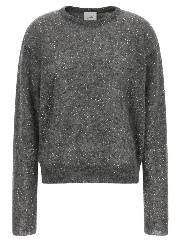 nude micro sequin sweater NUDE Micro Sequin Sweater
