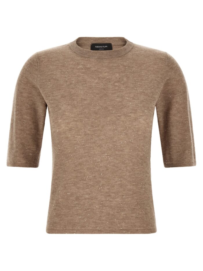 fabiana filippi micro sequin t shirt Fabiana Filippi Micro Sequin T-shirt