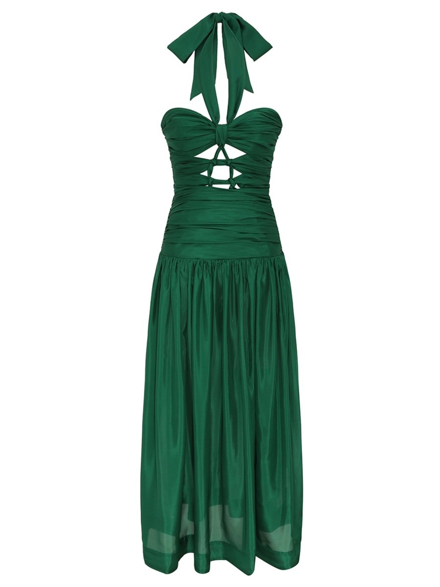 Zimmermann Midi Dress With Knots "daylight"