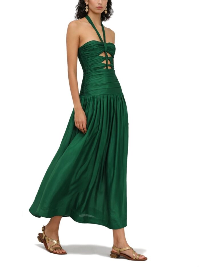 Zimmermann Midi Dress With Knots "daylight"