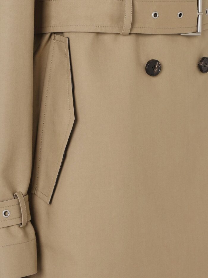 Fendi Midi Trench Coat In Mackintosh Fabric