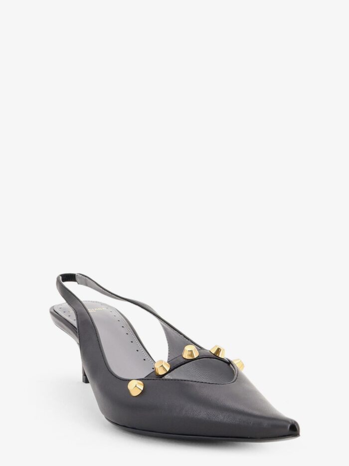 Balenciaga Midnight City Leather Pumps With Studs