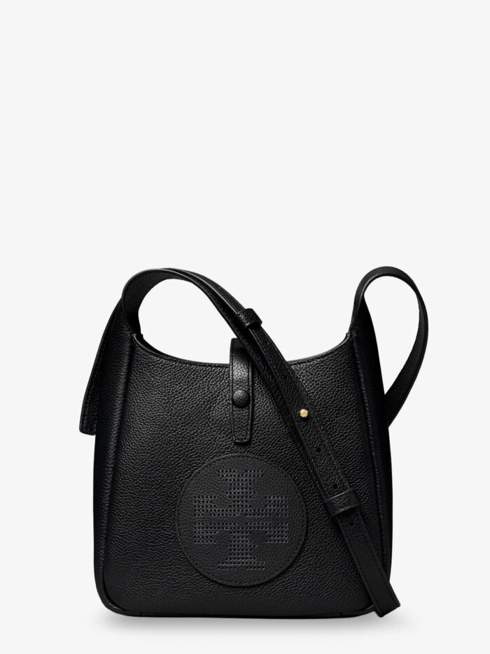 tory burch miller swing shoulder bag in black hammered leather Tory Burch Miller Swing Shoulder Bag In Black Hammered Leather