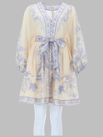 ZIMMERMANN MINI ABITO "INDRA PLUNGE"