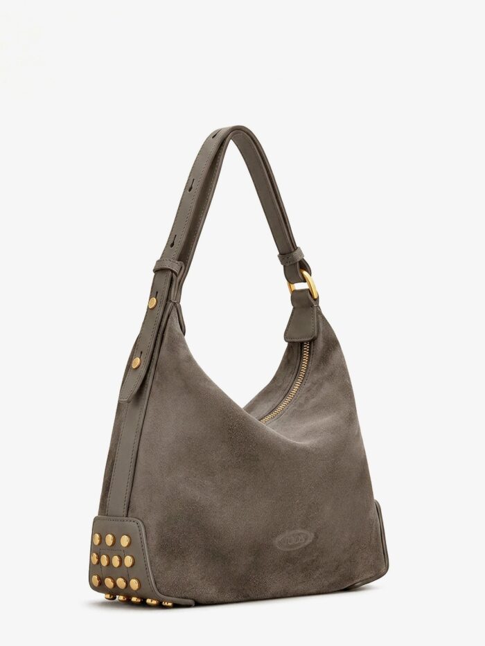 TOD'S Mini Bag Metal Dots Suede Crossbody Bag