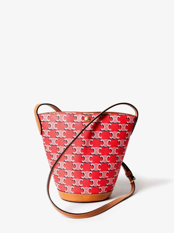 celine mini bucket bag in triomphe canvas Celine Mini Bucket Bag In Triomphe Canvas
